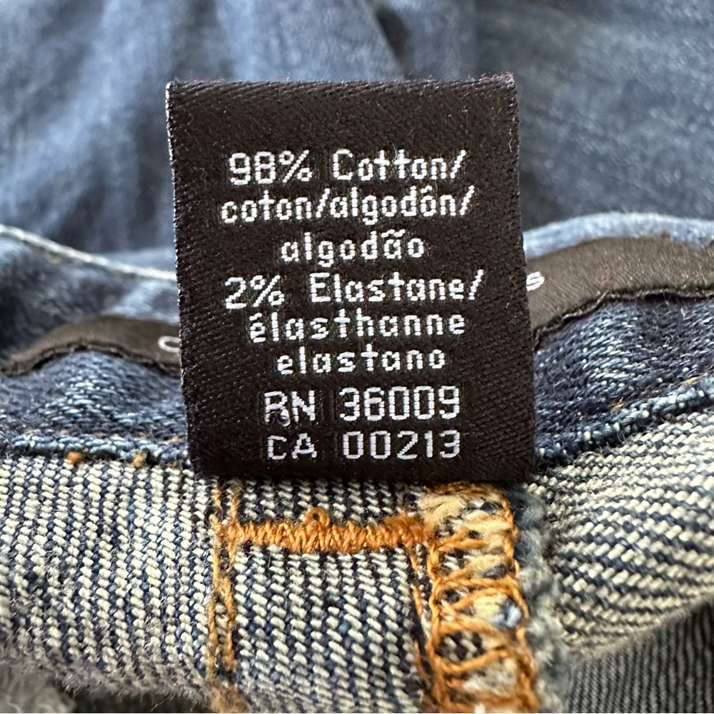 90s Y2K CALVIN KLEIN Button Pocket Vintage Denim Capris - Picture 10 of 11